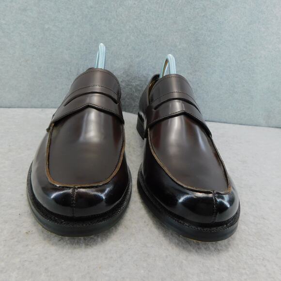 Express Men\'s Burgundy Genuine Leather Loafer Dress Shoes - Size 10 main image 9